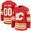 Men's Calgary Flames Red Home Premium Custom Jersey