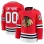 Men's Chicago Blackhawks Red Home Premium Custom Jersey