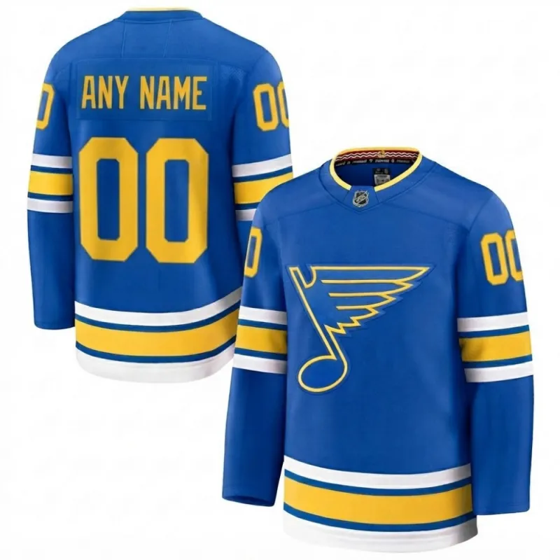 Camiseta personalizada Premium de los St. Louis Blues para partido en casa – Azul
