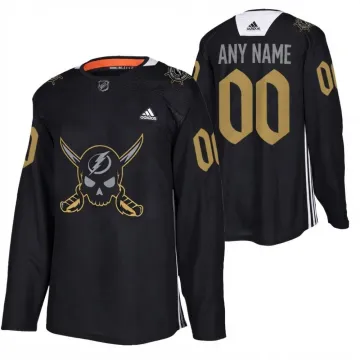 Tampa Bay Lightning 2024 Gasparilla Hockey Custom Jersey - Black