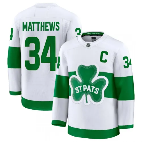 Auston Matthews, Toronto Maple Leafs, St. Patrick’s Day-Alternativtrikot in Premium-Qualität