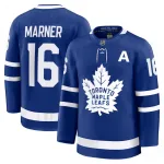 Camiseta Premium azul de local de los Toronto Maple Leafs de Mitch Marner para hombre