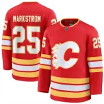 Jacob Markström rode Premium-thuiswedstrijdshirt voor heren van de Calgary Flames