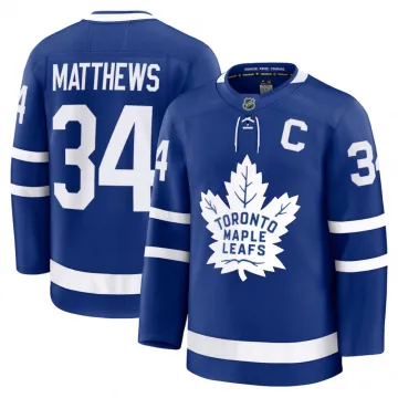 Maglia Premium da uomo blu da partita in casa dei Toronto Maple Leafs di Auston Matthews