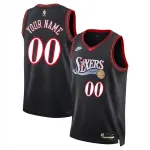 Philadelphia 76ers Nike Unisex Black Swingman Custom Jersey - Classic Edition