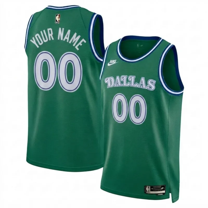 Dallas Mavericks Nike Unisex Green Swingman Custom Jersey – Classic Edition