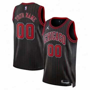 Chicago Bulls Jordan Brand Unisex Black Swingman Custom Jersey - Statement Edition