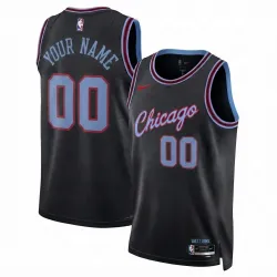 Chicago Bulls Nike Unisex 2025/26 City Edition Black Swingman Custom Jersey - product photo Chicago Bulls Nike Unisex 2025/26 City Edition Black Swingman Custom Jersey