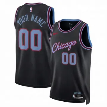 Chicago Bulls Nike Unisex 2025/26 City Edition Black Swingman Custom Jersey
