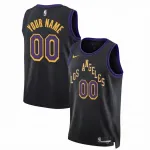 Camisa personalizada Swingman dos Los Angeles Lakers da Nike, 2023/24, California Dream Black City Edition
