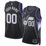 Camisa personalizada unissexo Utah Jazz Jordan Brand 2024/25 preta Swingman - Edição Statement
