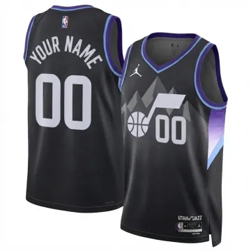 Utah Jazz Jordan Brand Unisex 2024/25 Black Swingman Custom Jersey - Statement Edition