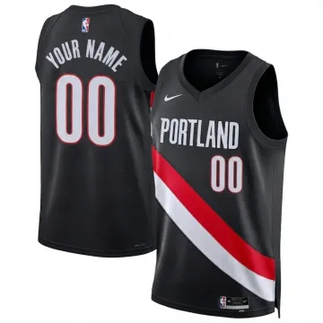 Portland Trail Blazers Nike Unisex Black Swingman Player Custom Jersey - Icon Edition