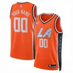 Camisola personalizada Nike unissexo dos LA Clippers 2025/26, modelo Swingman, cor laranja – Edição City
