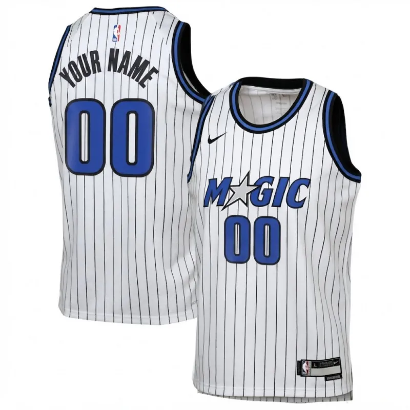 Orlando Magic Nike White Association Edition Swingman Custom Jersey