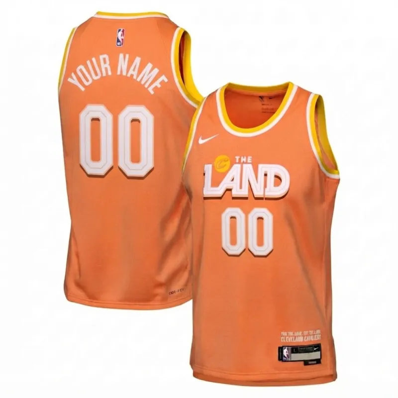 Cleveland Cavaliers Nike 2025/26 Orange Swingman Custom Jersey – City Edition
