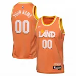 Camisa personalizada Nike dos Cleveland Cavaliers 2025/26, modelo Swingman laranja – Edição City