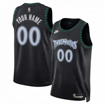Minnesota Timberwolves Nike Unisex Black Swingman Custom Jersey - Classic Edition