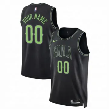 New Orleans Pelicans Nike Unisex 2025/26 Black Swingman Custom Jersey - City Edition