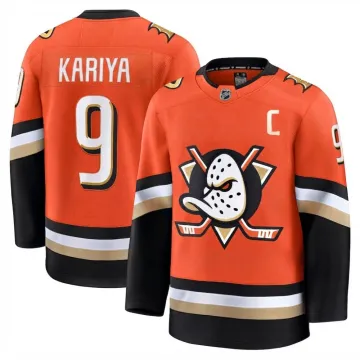 Paul Kariya Men's Anaheim Ducks Orange Home Premium Jersey