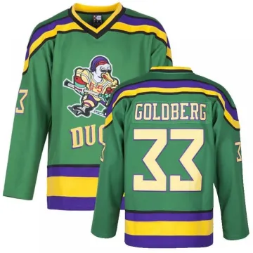 Greg Goldberg Men's Mighty Ducks Movie Green Ice Hockey Jersey