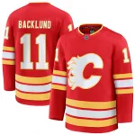 Mikael Backlund Herren-Trikot der Calgary Flames, rot, Heimtrikot, Premium-Ausführung