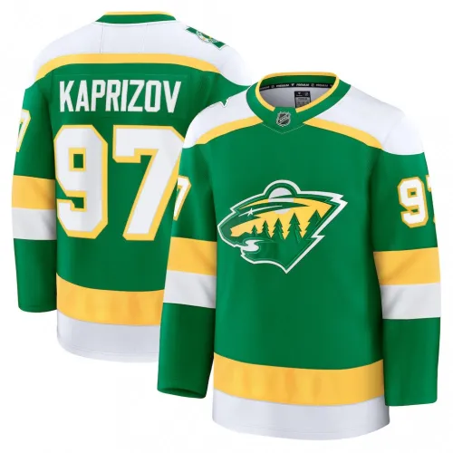 Kirill Kaprizov Men's Minnesota Wild Green Alternate Premium Jersey