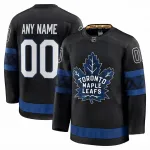 Toronto Maple Leafs – Schwarzes Premium-Trikot für Herren (Alternativtrikot, individuell gestaltbar)