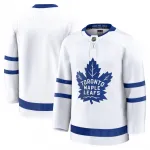 Camisola branca Premium sem estampado dos Toronto Maple Leafs para homem (jogo fora de casa)