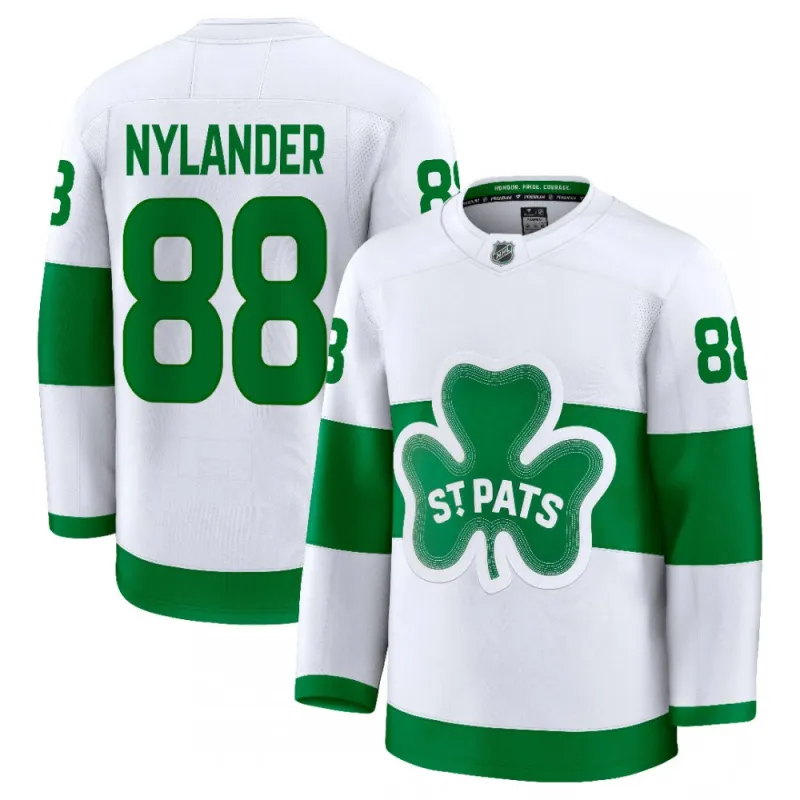 Camiseta premium alternativa de San Patricio de William Nylander, de los Toronto Maple Leafs