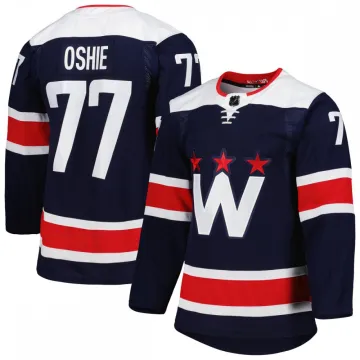 Maglia da giocatore Premium alternativa Navy 2020/21 di TJ Oshie Washington Capitals