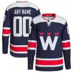 Washington Capitals 2020/21 marineblauw alternatief premium shirt op maat