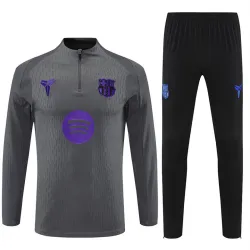 2025 Barcelona Collaboration Half-zip Tracksuit Gray - product photo US45.98 - 2025 Barcelona Collaboration Half-zip Tracksuit Gray
