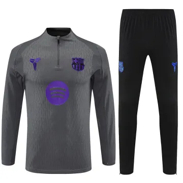 2025 Barcelona Collaboration Half-zip Tracksuit Gray