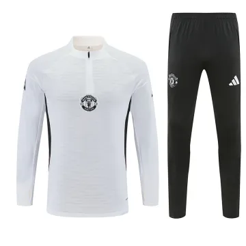 2025 Manchester United Player Version Half-zip Tracksuit White