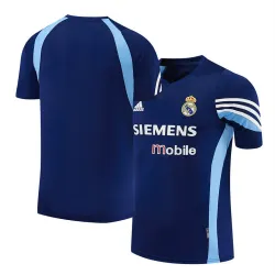 Camiseta de entrenamiento retro del Real Madrid de la temporada 2003/04, azul real