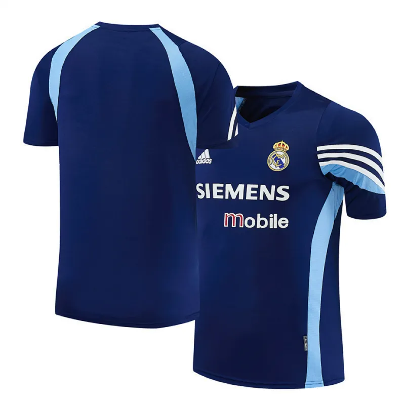 2003/04 Real Madrid Retro Training Jersey Royal Blue