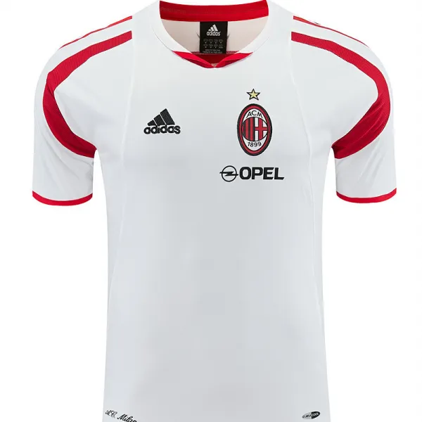 2004/05 AC Milan Retro Training Jersey White - A-Grade Quality Detail View
