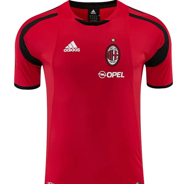 2004/05 AC Milan Retro Training Jersey Red - A-Grade Quality Detail View