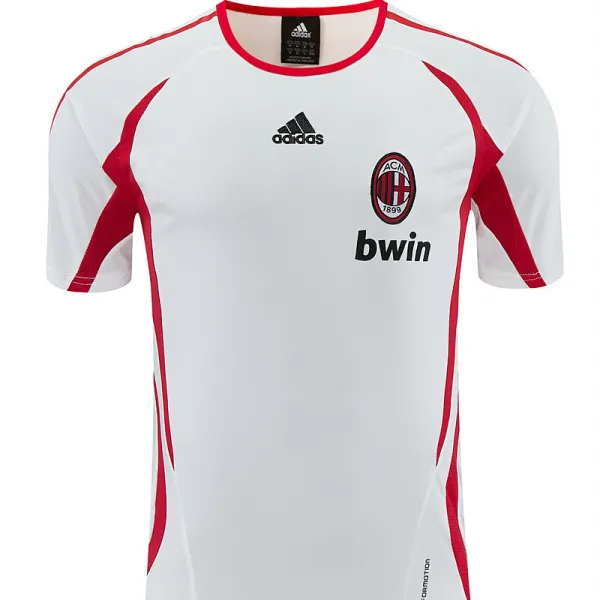 2006/07 AC Milan Retro Training Jersey White - A-Grade Quality Detail View