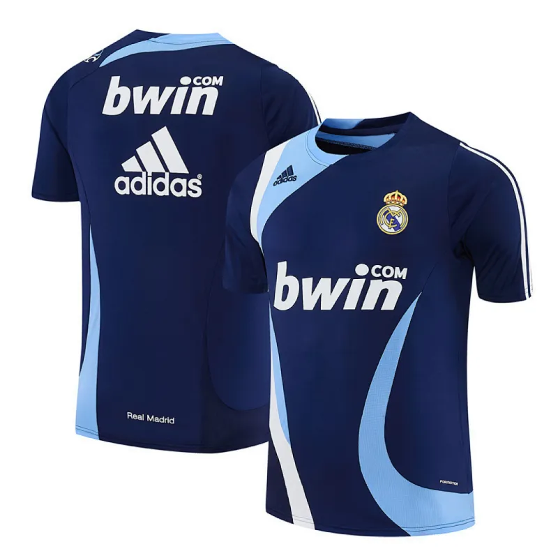 2007/08 Real Madrid Retro Training Jersey Royal Blue