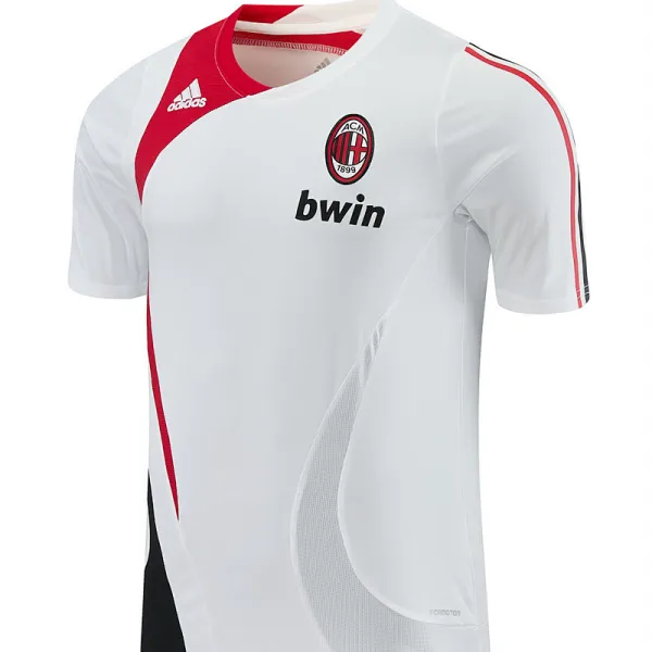 2007/08 AC Milan Retro Training Jersey White - A-Grade Quality Detail View