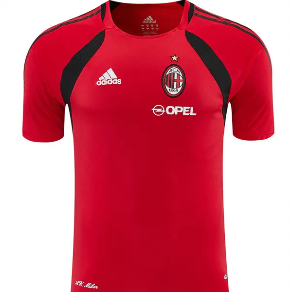 2005/06 AC Milan Retro Training Jersey Red - A-Grade Quality Detail View