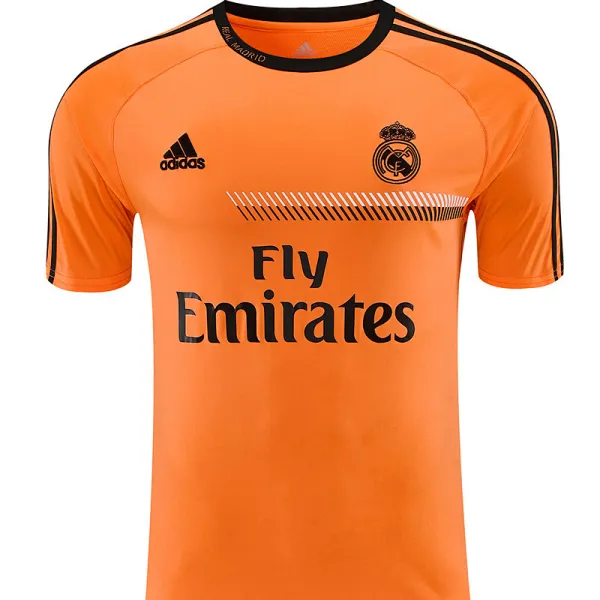 2013/14 Real Madrid Retro Training Jersey Orange - A-Grade Quality Detail View