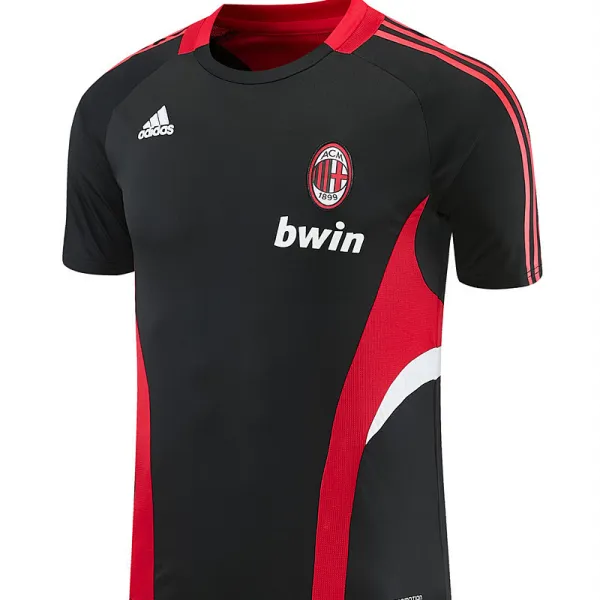 2008/09 AC Milan Retro Training Jersey Black - A-Grade Quality Detail View