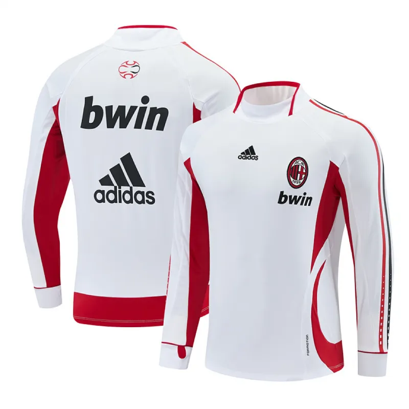 2006/07 AC Milan Retro Long Sleeve Training Jersey White