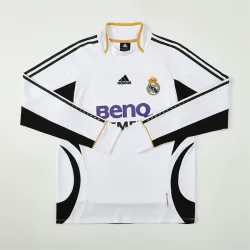 2006/07 Real Madrid Retro Long Sleeve Training Jersey White - product photo US24.89 - 2006/07 Real Madrid Retro Long Sleeve Training Jersey White