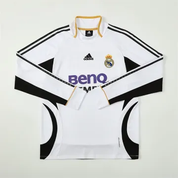2006/07 Real Madrid Retro Long Sleeve Training Jersey White