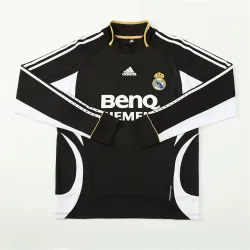 2006/07 Real Madrid Retro Long Sleeve Training Jersey Black - product photo US24.89 - 2006/07 Real Madrid Retro Long Sleeve Training Jersey Black