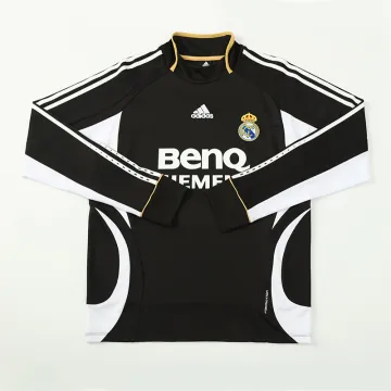 2006/07 Real Madrid Retro Long Sleeve Training Jersey Black